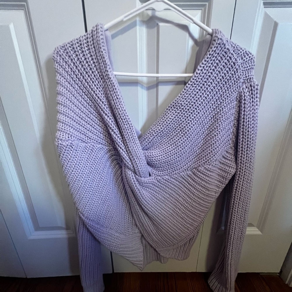 BRAND NEW Pacsun L.A. Hearts Knitted Lavender Sweater. Size Small